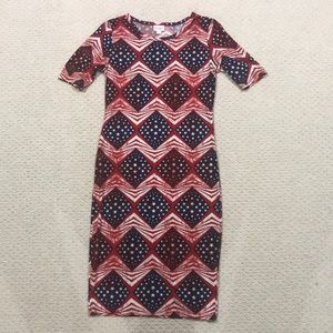 Lularoe Julia Patriotic Dress